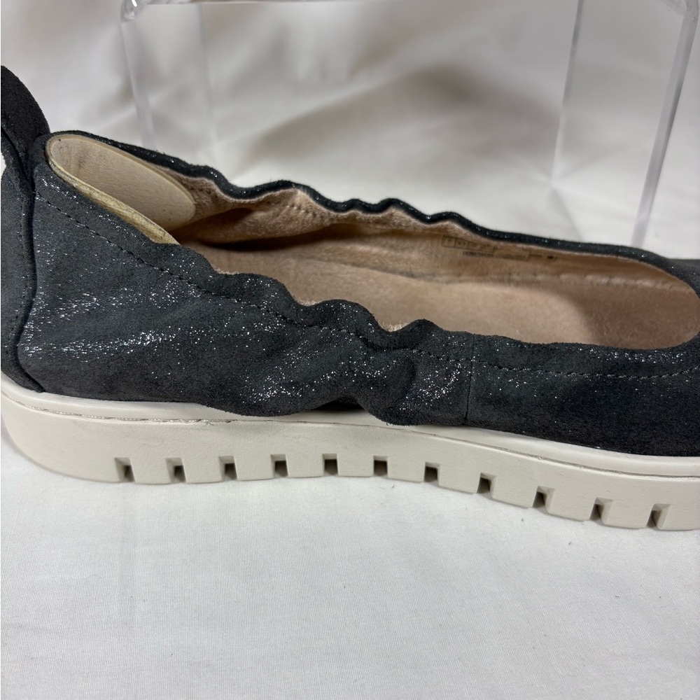 Vionic Women's Uptown Ballet Polluted Silver-Gray Sparkle Leather Flats Size 7 - Picture 8 of 11